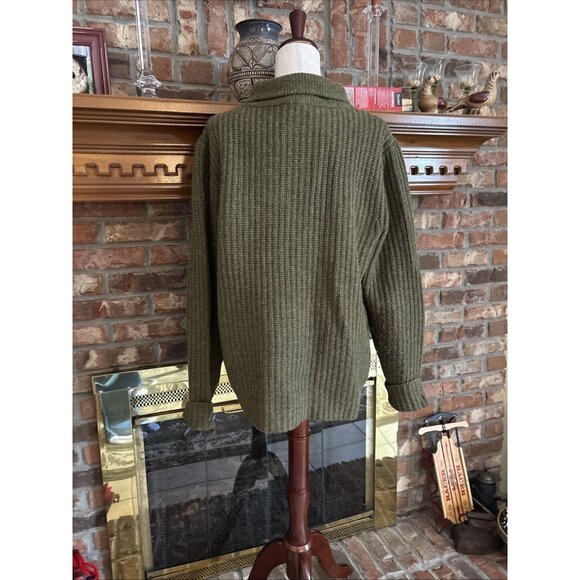 Sundance Green Heavy Sweater Size Large Lambswool - Picture 3 of 7